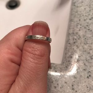 Size 8 Tiffany & Co script ring